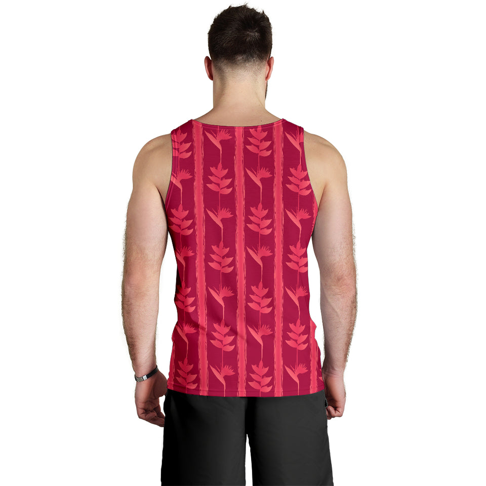 Heliconia Pink Pattern Men Tank Top