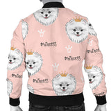 Pomeranian Pattern Men Bomber Jacket