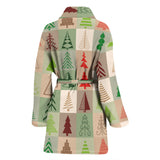 Christmas Tree Pattern Women Bathrobe