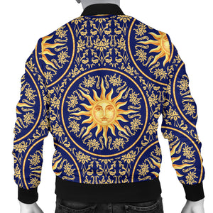 Sun Pattern Men Bomber Jacket