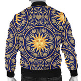 Sun Pattern Men Bomber Jacket