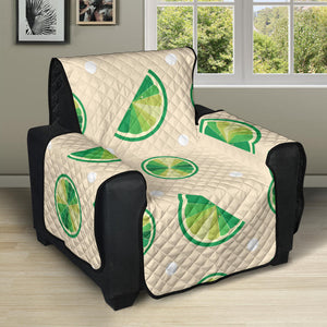 Lime Pattern Recliner Cover Protector