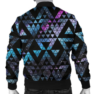 Space Galaxy Tribal Pattern Men Bomber Jacket