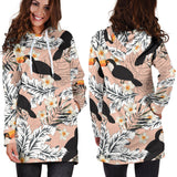 Toucan Theme Pattern Women Hoodie Dress