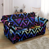 Space Colorful Tribal Galaxy Pattern Loveseat Couch Slipcover