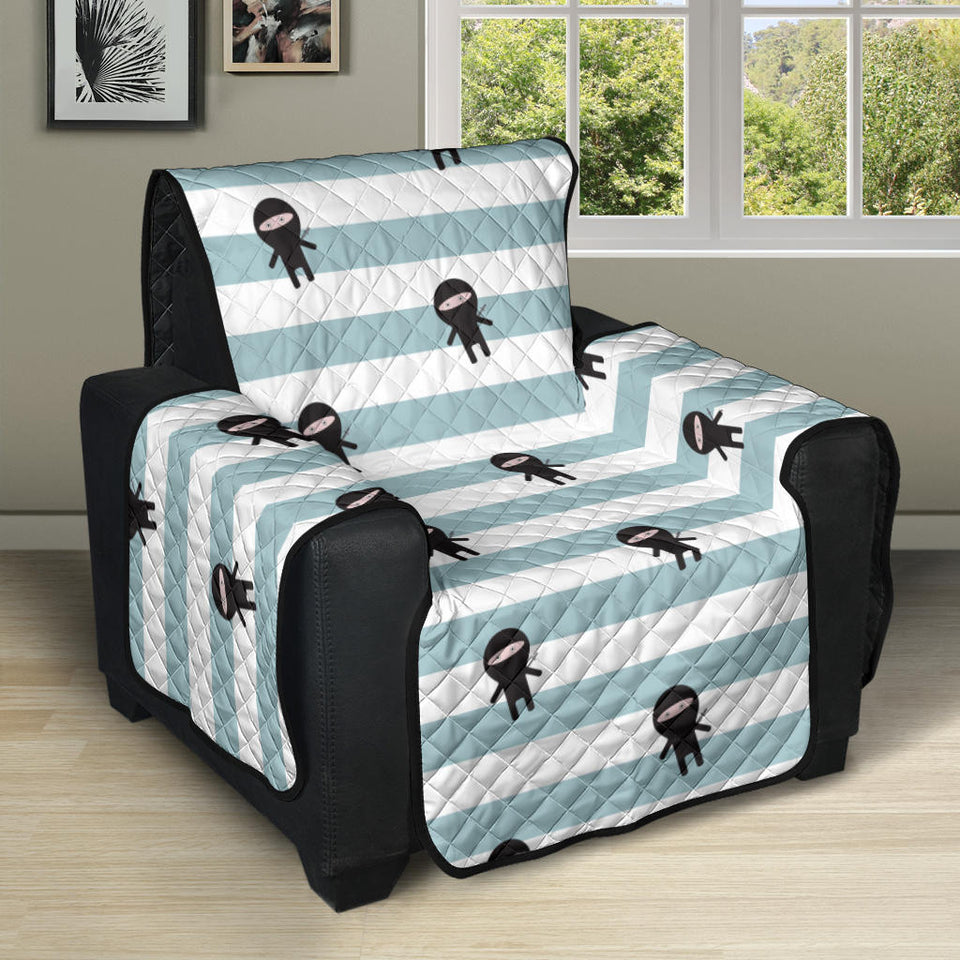 Ninja Pattern Stripe Background Recliner Cover Protector