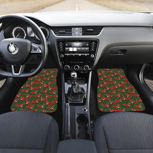 Squirrel Pattern Print Design 03 Front Car Mats