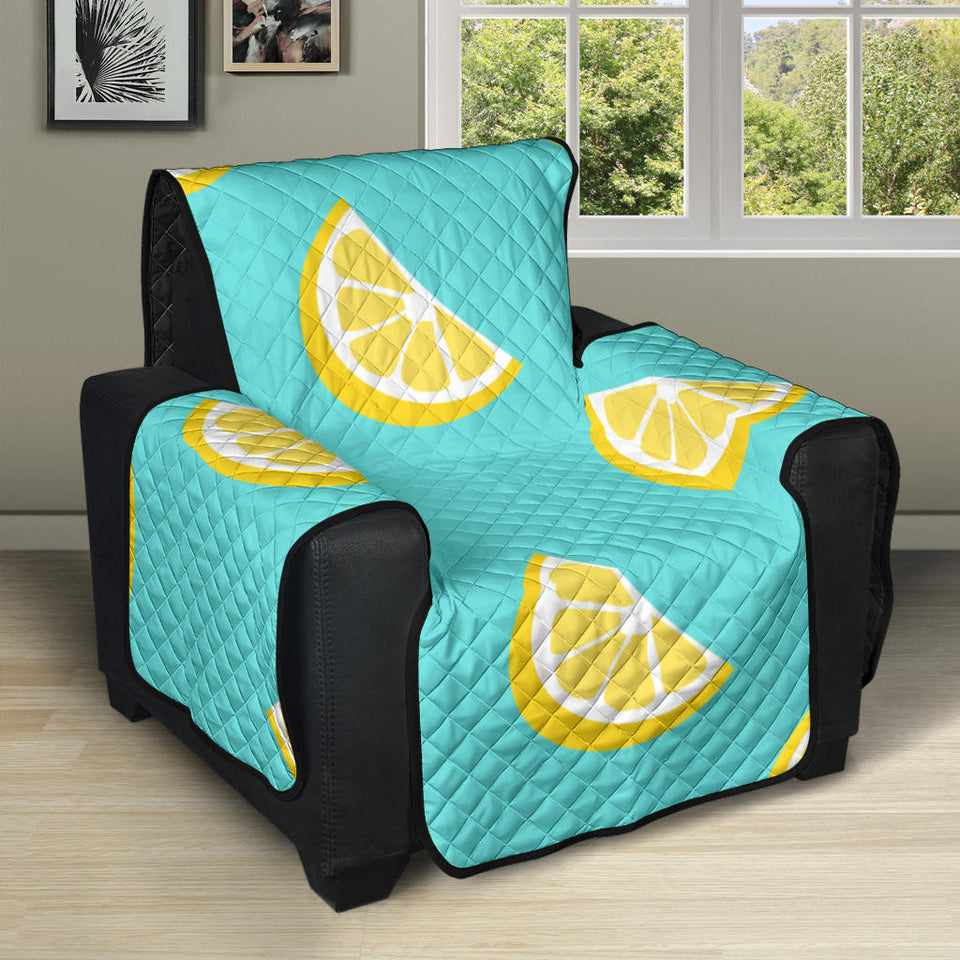 Lemon Theme Pattern Recliner Cover Protector