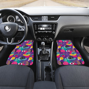 Snail Pattern Print Design 02 Front and Back Car Mats