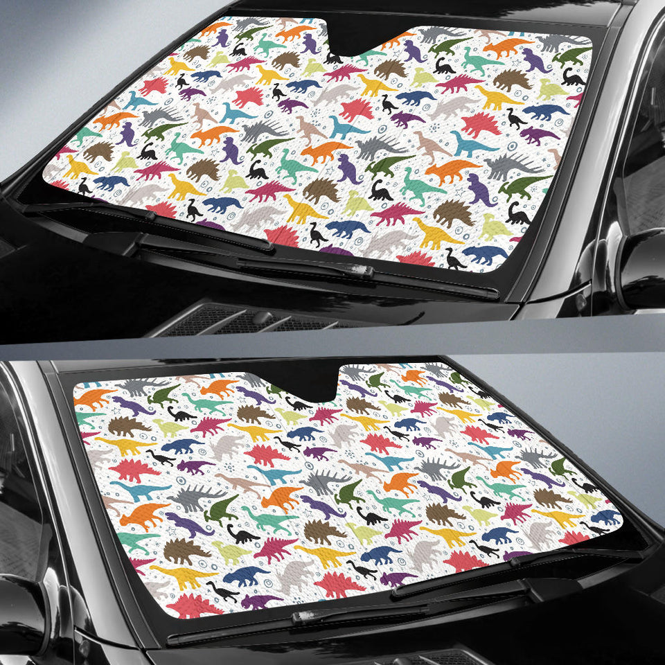 Colorful Dinosaur Pattern Car Sun Shade