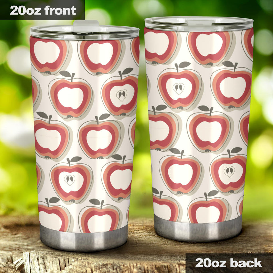 Red Apple Pattern Tumbler