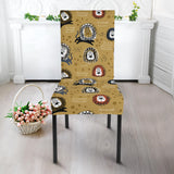 Lion Pattern Print Design 03 Dining Chair Slipcover