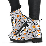 Halloween Pattern Leather Boots