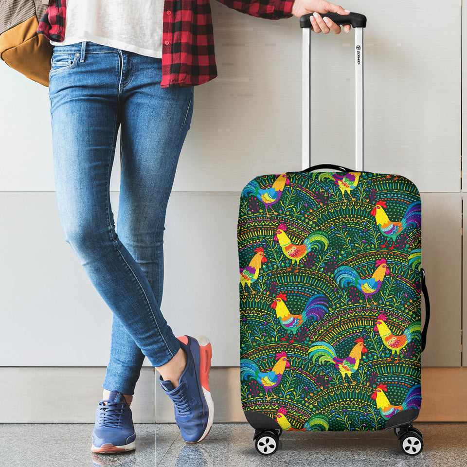 Rooster Chicken Pattern Theme Luggage Covers