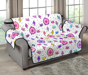 Alarm Clock Pattern Loveseat Couch Cover Protector