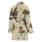 Raccoon Pattern Women Bathrobe