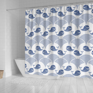 Whale Pattern Shower Curtain Fulfilled In US