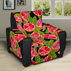 Grapefruit Leaves Pattern Recliner Cover Protector