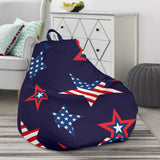 USA Star Pattern Theme Bean Bag Cover
