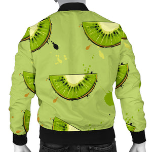 Kiwi Pattern Background Men Bomber Jacket