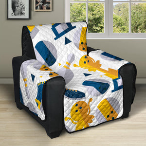 Bowling Ball and Shoes Pattern Recliner Cover Protector