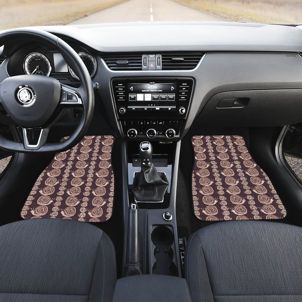 Snail Pattern Print Design 03 Front Car Mats