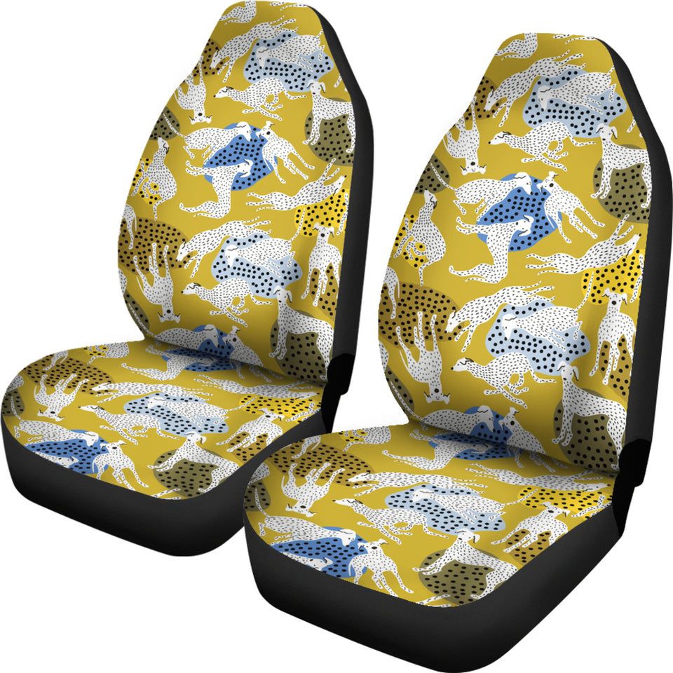 Greyhound Pattern Print Design 02 Universal Fit Car Seat Covers