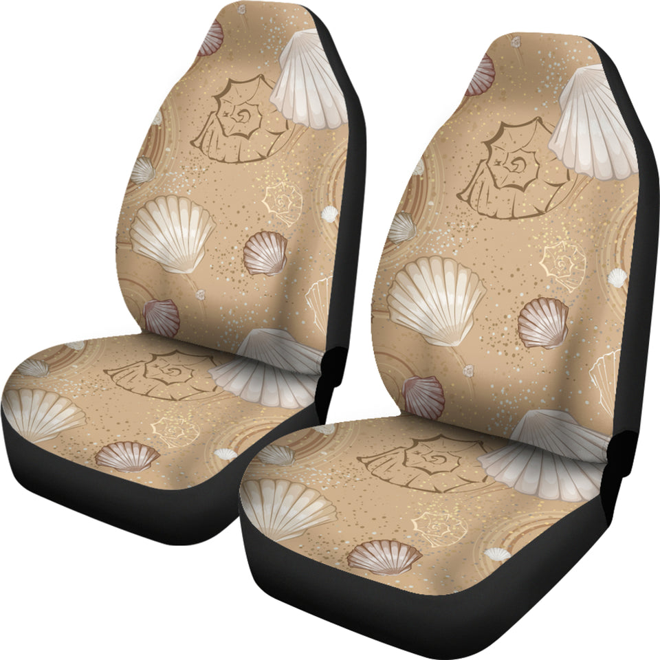 Shell Pattern Sand Universal Fit Car Seat Covers