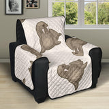 Sea Lion Pattern Recliner Cover Protector