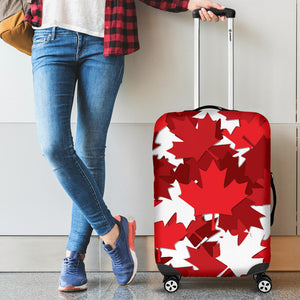 Canadian Maple Leaves Pattern Luggage Covers