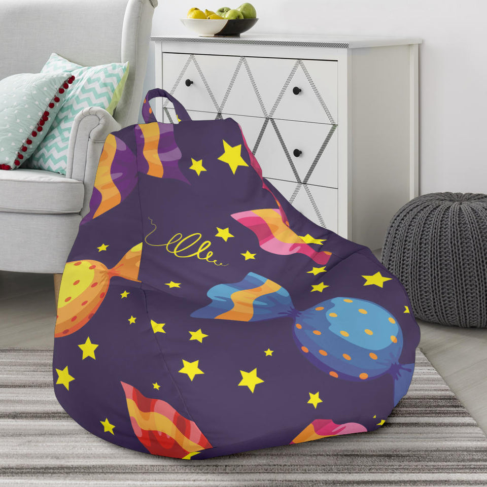 Candy Star Pattern Bean Bag Cover