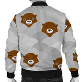 Cute Otter Pattern Men Bomber Jacket