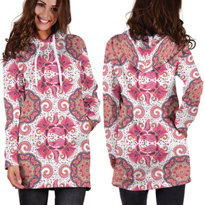 Indian Pattern Women Hoodie Dress