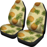 Pineapple Pattern Pokka Dot Background Universal Fit Car Seat Covers