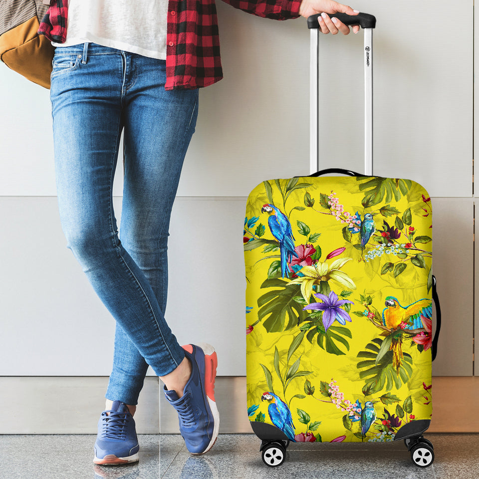 Colorful Parrot Pattern Luggage Covers