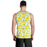 Lemon Pattern Stripe Background Men Tank Top