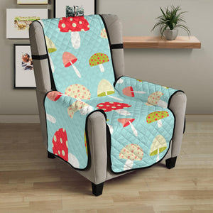 Mushroom Pattern Background Chair Cover Protector