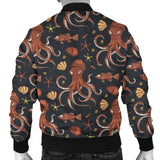 Octopus Pattern Men Bomber Jacket