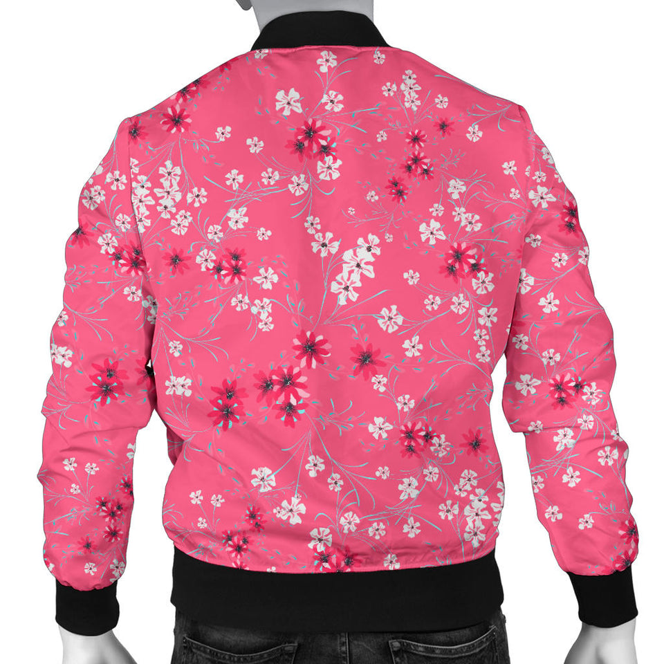 Sakura Pattern Background Men Bomber Jacket