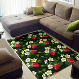 Strawberry Pattern Background Area Rug