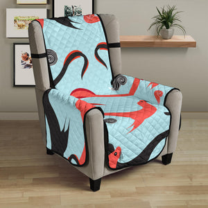 Sea Lion Pattern Theme Chair Cover Protector