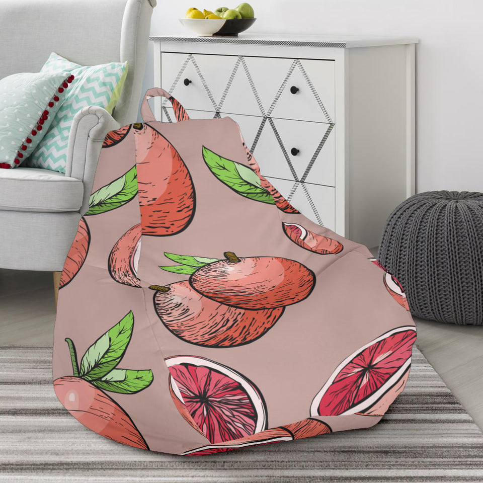 Grapefruit Pattern Background Bean Bag Cover