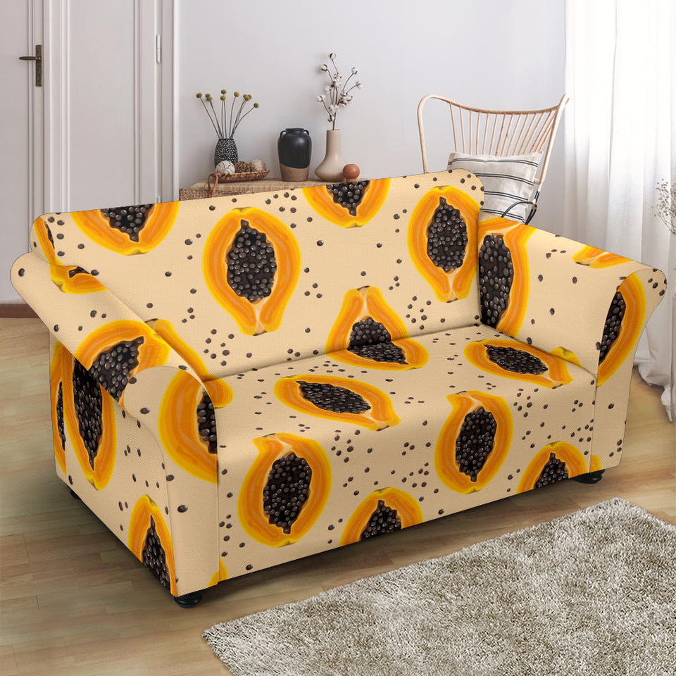 Papaya Pattern Loveseat Couch Slipcover