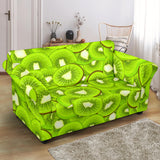 Sliced Kiwi Pattern Loveseat Couch Slipcover