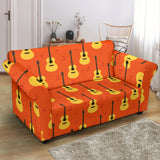 Classice Guitar Music Pattern Loveseat Couch Slipcover