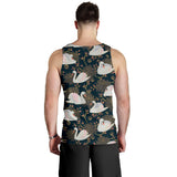 Swan Pattern Men Tank Top