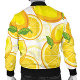 Lemon Pattern Background Men Bomber Jacket