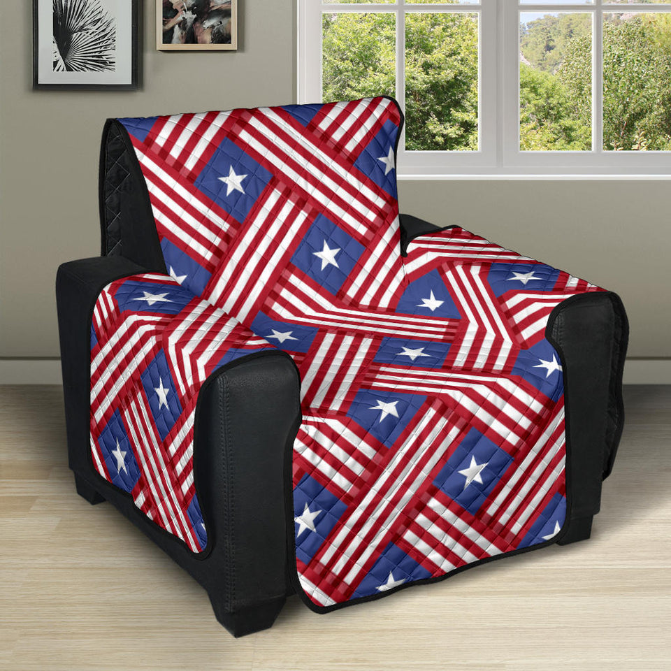 USA Star Stripe Pattern Recliner Cover Protector