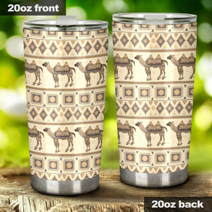 Traditional Camel Pattern Ethnic Motifs Tumbler