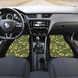 Avocado Pattern Background Front Car Mats
